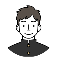 男子中学生の画像